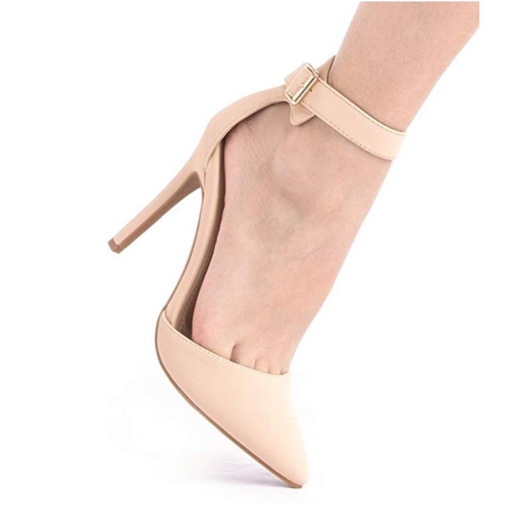 Dream Pairs Nude Oppointed-ankle Pumps Sz 9
